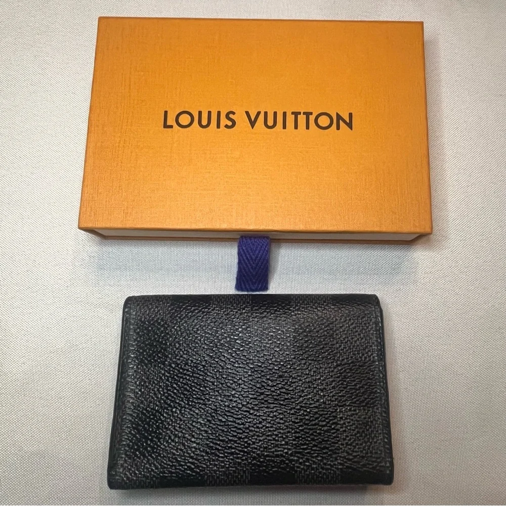 Louis Vuitton Key Holder Damier Ebene Graphite BLACK/GREY 100% Authentic - Picture 6 of 14